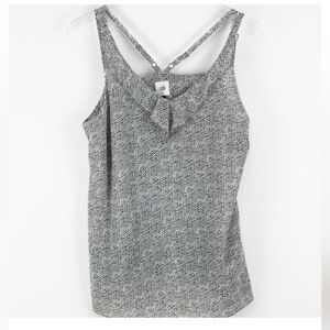 Cabi Flutter Top White and Black
